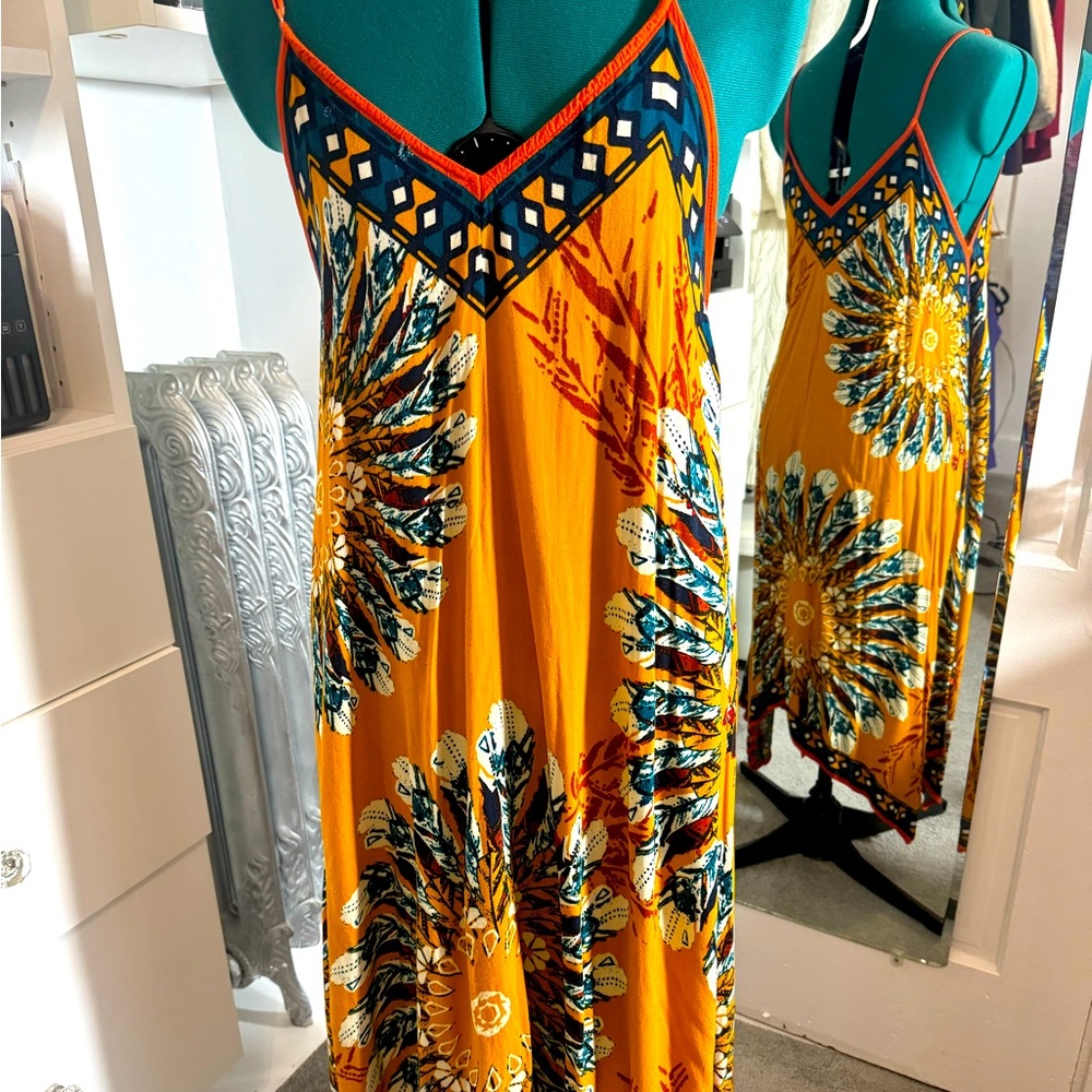 One size multi colored summer dress